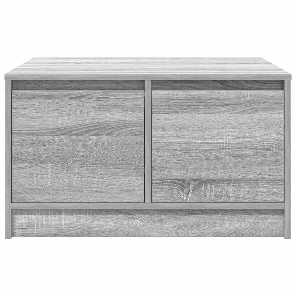 Coffee Table with Drawers Grey Sonoma 70.5x70x40 cm