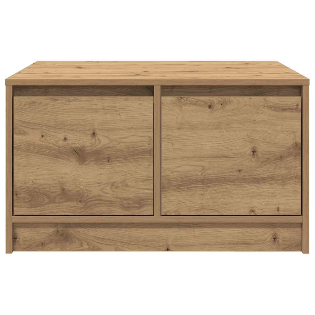 Coffee Table with Drawers Artisan Oak 70.5x70x40 cm