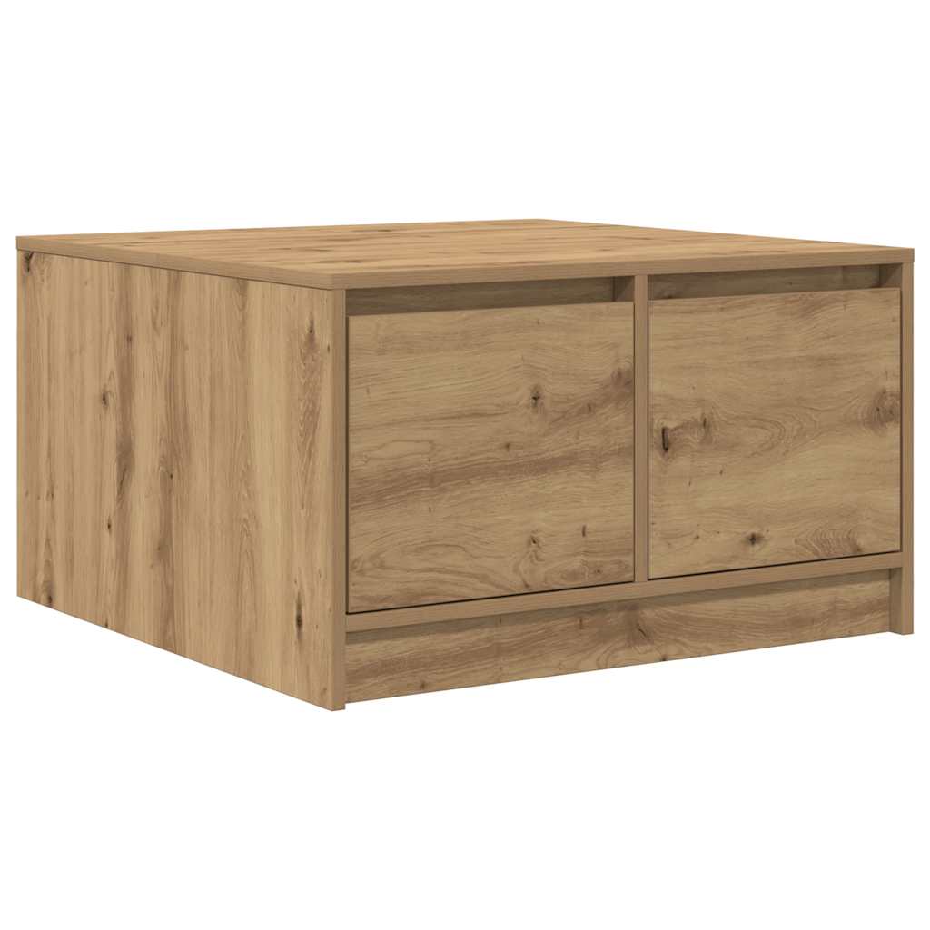 Coffee Table with Drawers Artisan Oak 70.5x70x40 cm