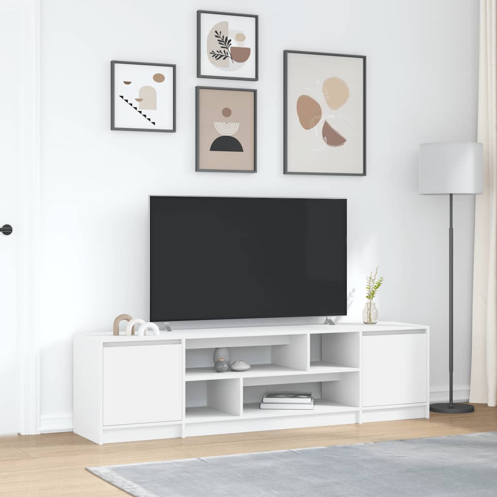 TV Cabinet White 188.5x41x50 cm Engineered Wood