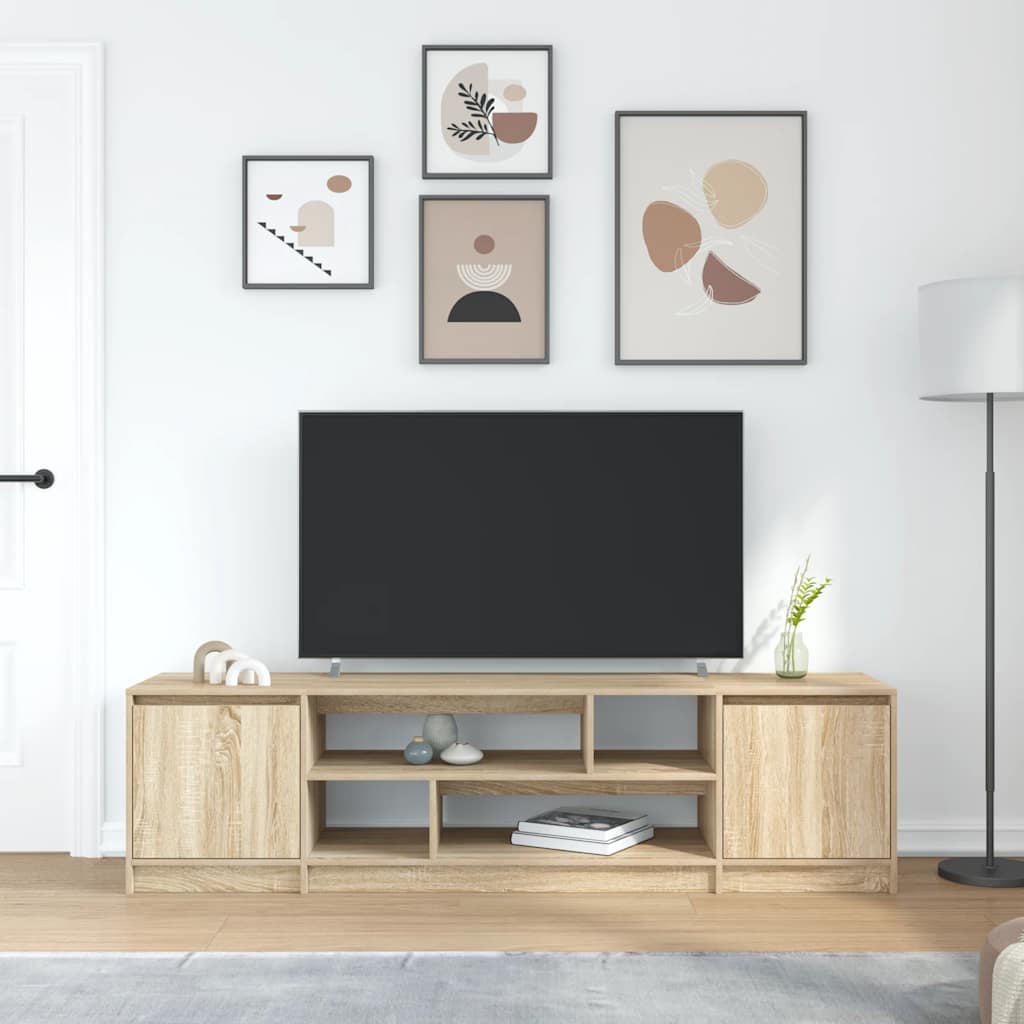 TV Cabinet Sonoma Oak 188.5x41x50 cm Engineered Wood