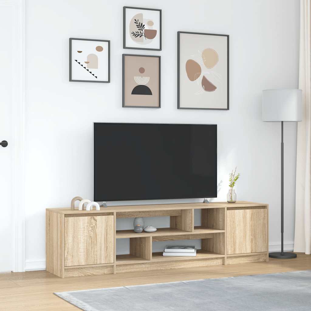 TV Cabinet Sonoma Oak 188.5x41x50 cm Engineered Wood