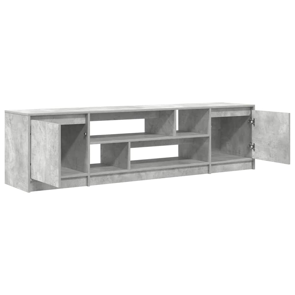 TV Cabinet Concrete Grey 188.5x41x50 cm Engineered Wood