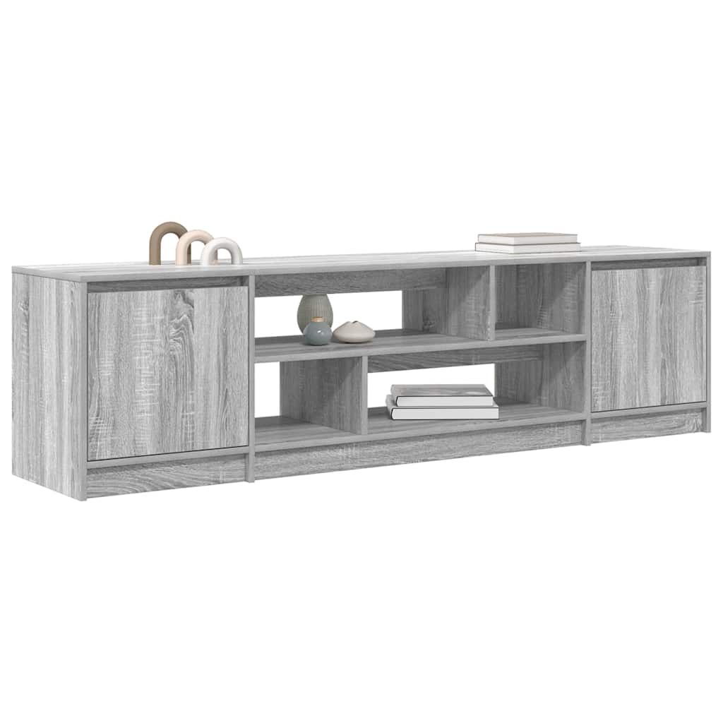TV Cabinet Grey Sonoma 188.5x41x50 cm Engineered Wood
