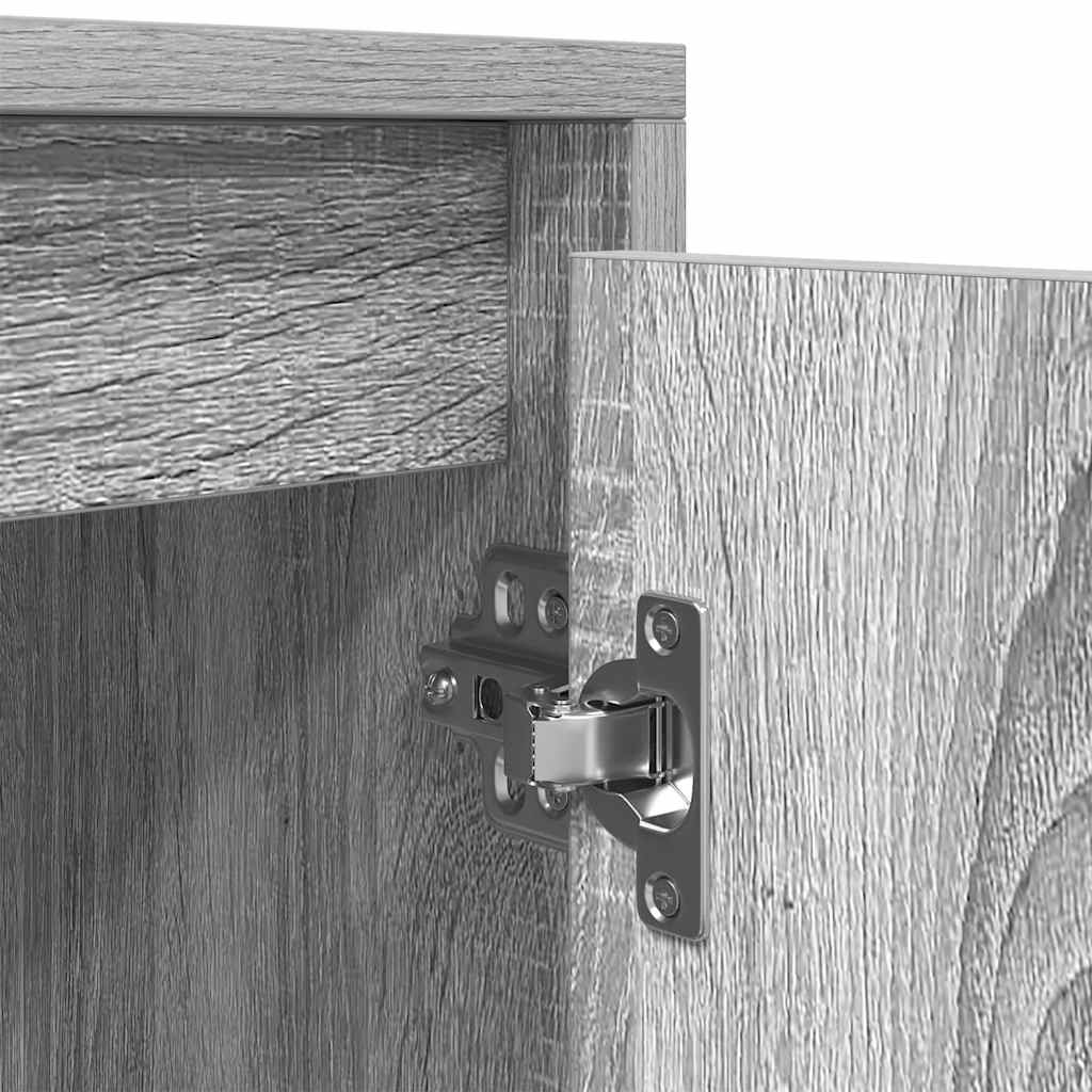 TV Cabinet Grey Sonoma 188.5x41x50 cm Engineered Wood