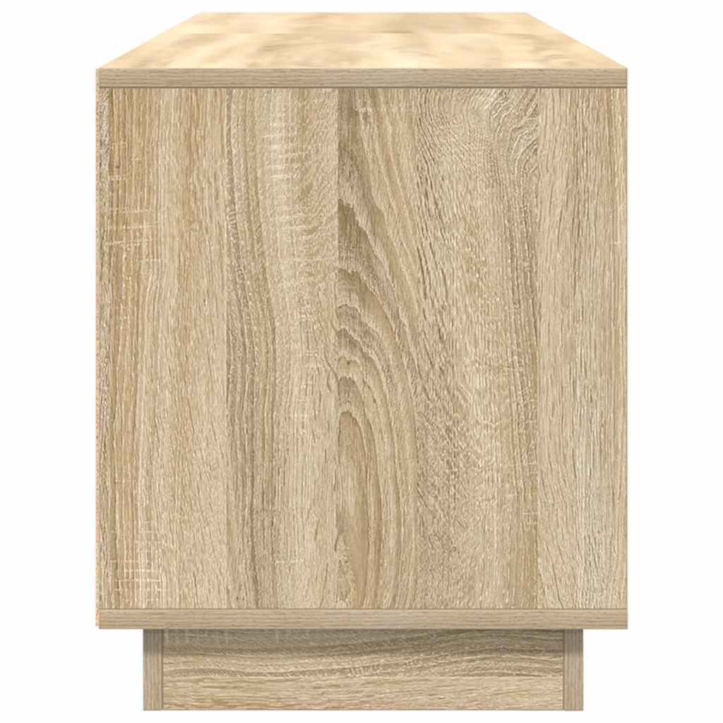 TV Cabinet with LED Lights Sonoma Oak 160.5x41x50 cm