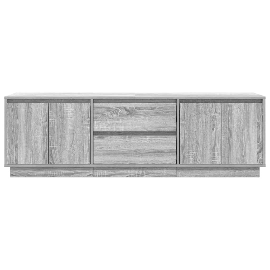 TV Cabinet with LED Lights Grey Sonoma 160.5x41x50 cm