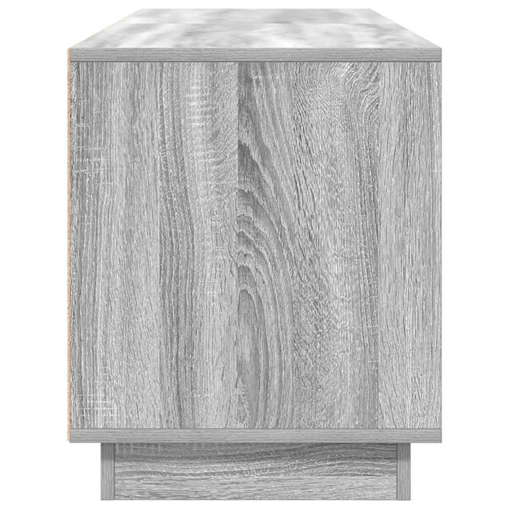 TV Cabinet with LED Lights Grey Sonoma 160.5x41x50 cm