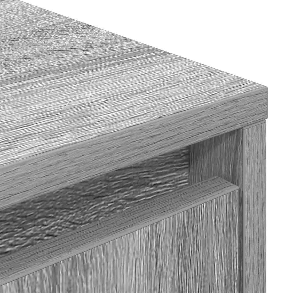 TV Cabinet with LED Lights Grey Sonoma 160.5x41x50 cm