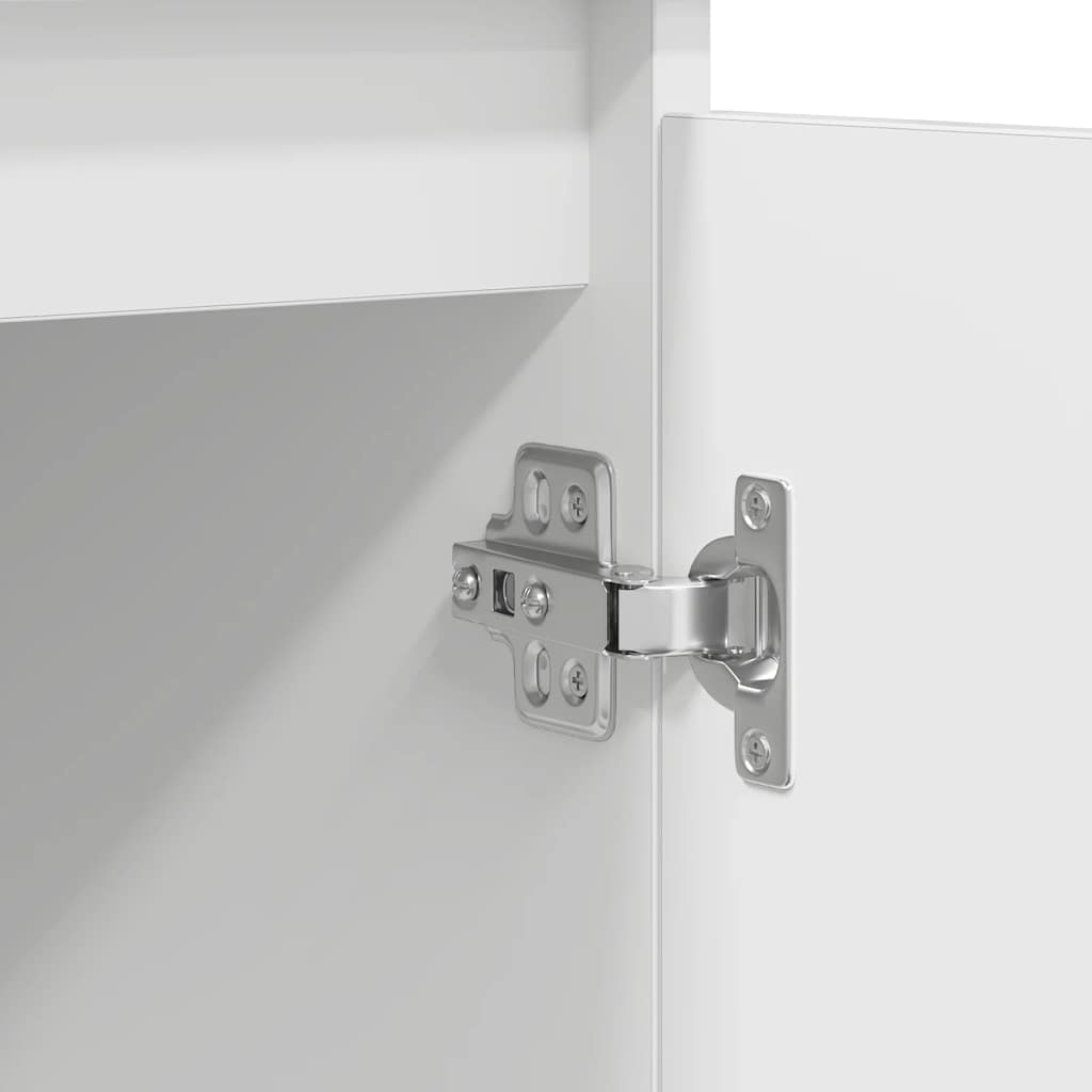 Sideboard with Drawers White 100.5x35x76 cm Engineered Wood