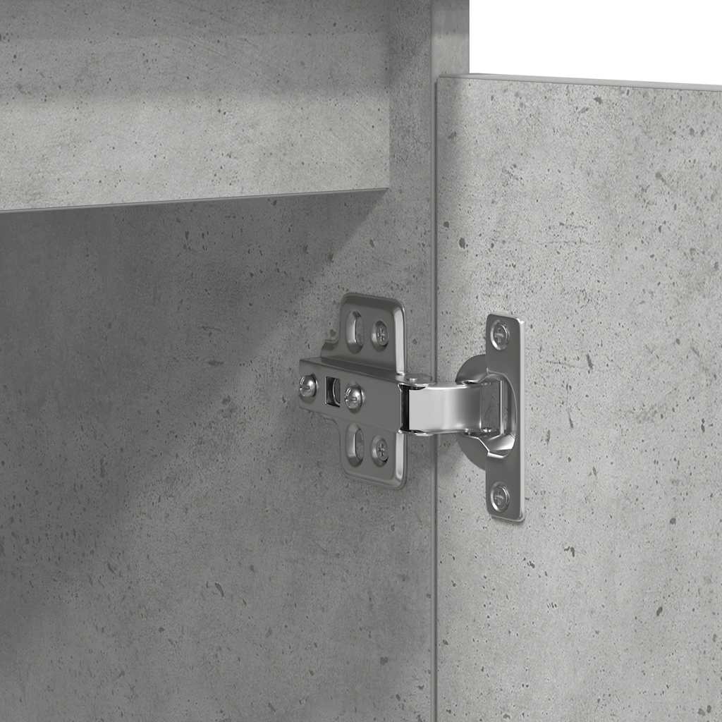 Sideboard with Drawers Concrete Grey 100.5x35x76 cm Engineered Wood