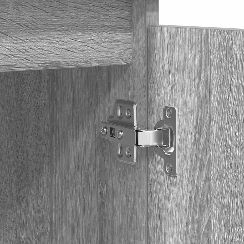 Sideboard with Drawers Grey Sonoma 100.5x35x76 cm Engineered Wood