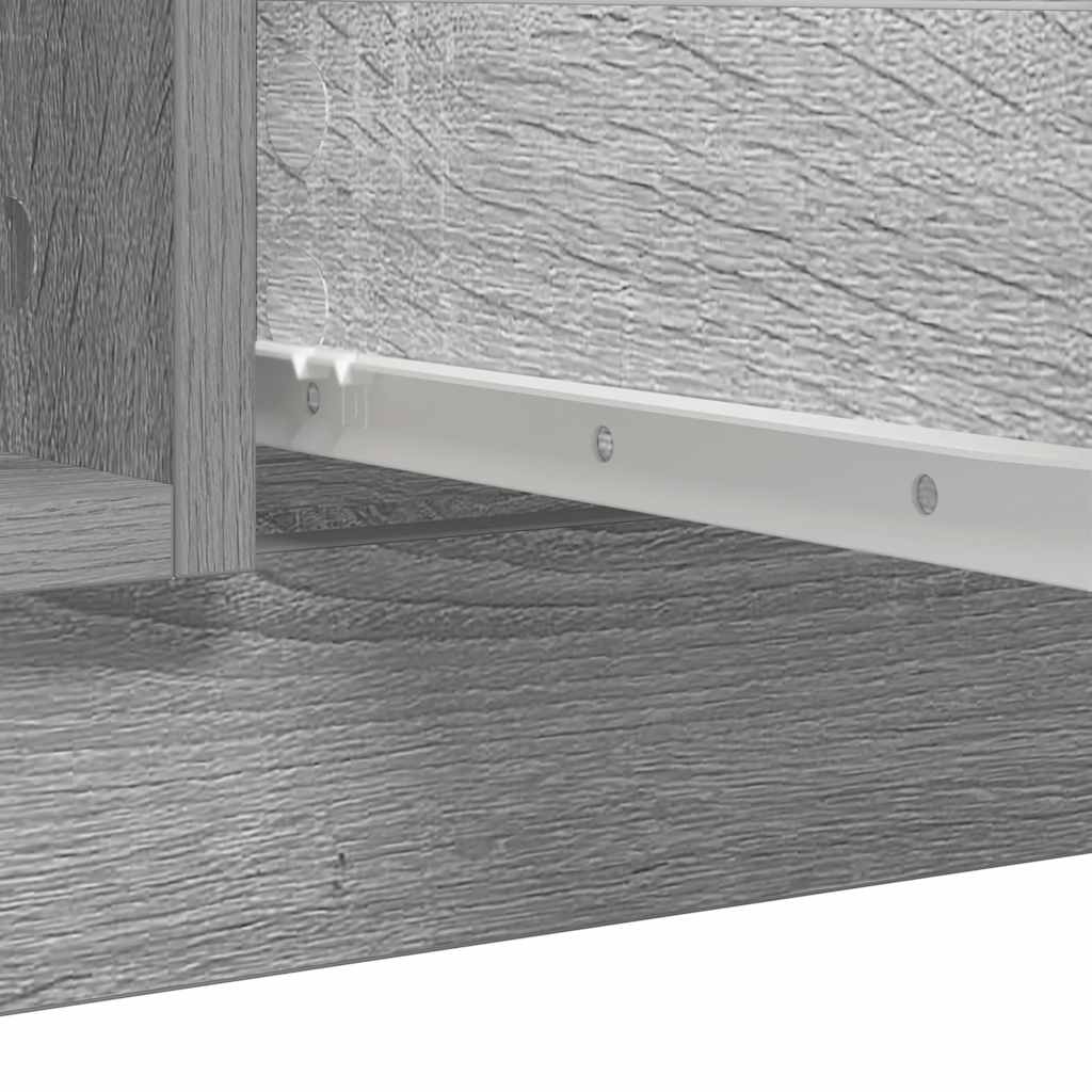 Sideboard with Drawers Grey Sonoma 100.5x35x76 cm Engineered Wood