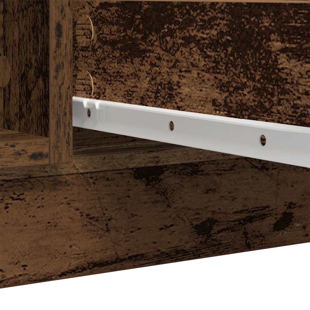 Sideboard with Drawers Old Wood 100.5x35x76 cm Engineered Wood