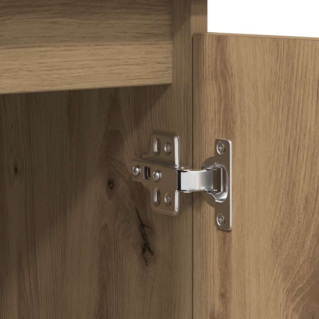 Sideboard with Drawers Artisan Oak 100.5x35x76 cm Engineered Wood