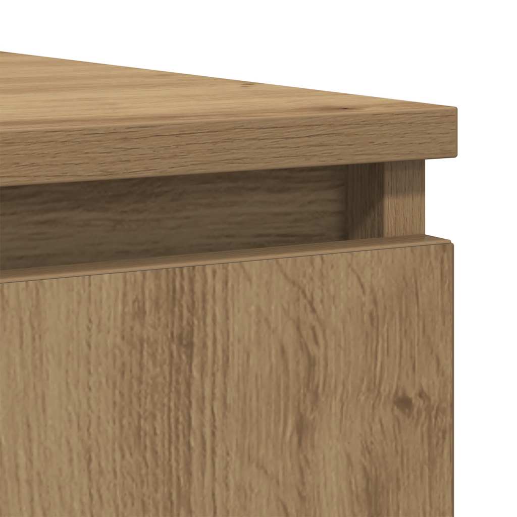 Sideboard with Drawers Artisan Oak 100.5x35x76 cm Engineered Wood