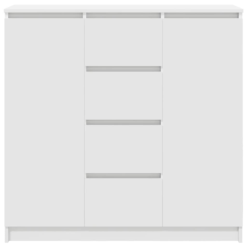 Sideboard with Drawers White 100.5x35x98.5 cm Engineered Wood