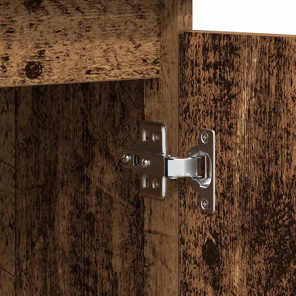 Sideboard with Drawers Old Wood 100.5x35x98.5 cm Engineered Wood