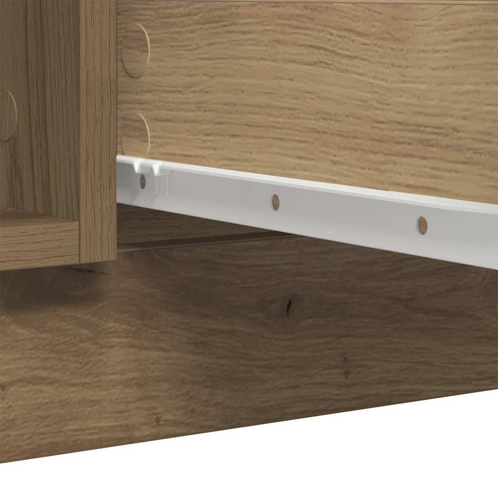 Sideboard with Drawers Artisan Oak 100.5x35x98.5 cm Engineered Wood