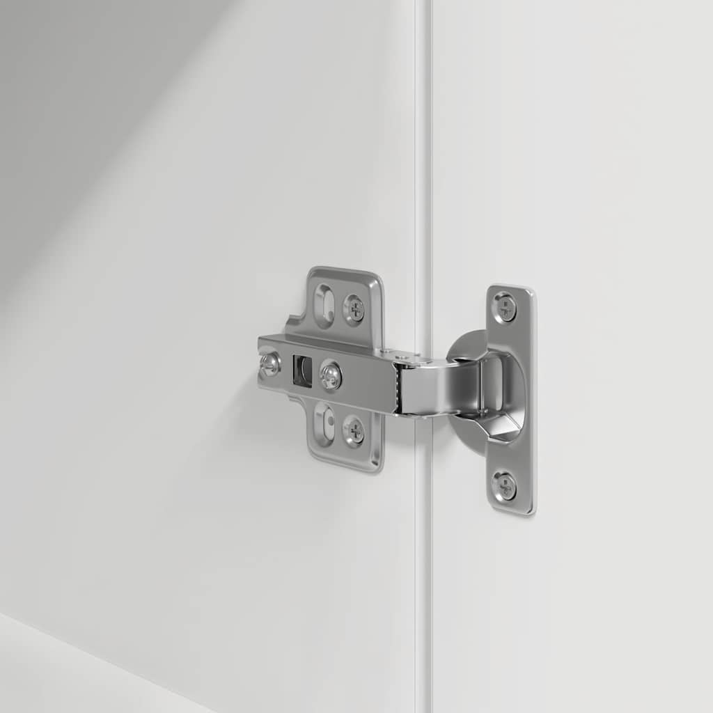 Highboard White 50x35x180 cm Engineered Wood