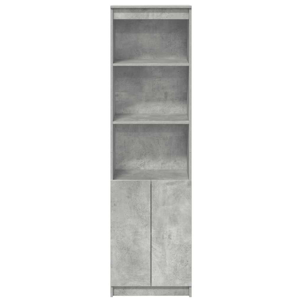 Highboard Concrete Grey 50x35x180 cm Engineered Wood