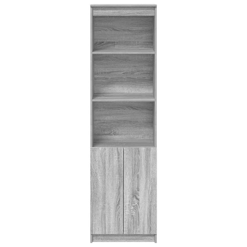 Highboard Grey Sonoma 50x35x180 cm Engineered Wood
