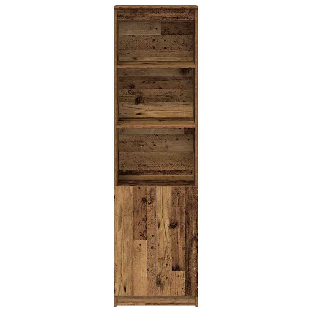 Highboard Old Wood 50x35x180 cm Engineered Wood