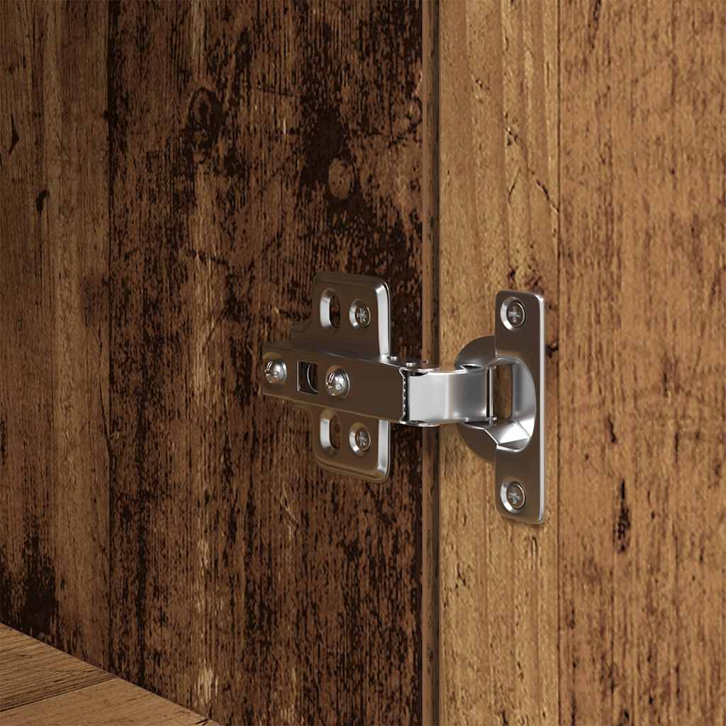 Highboard Old Wood 50x35x180 cm Engineered Wood