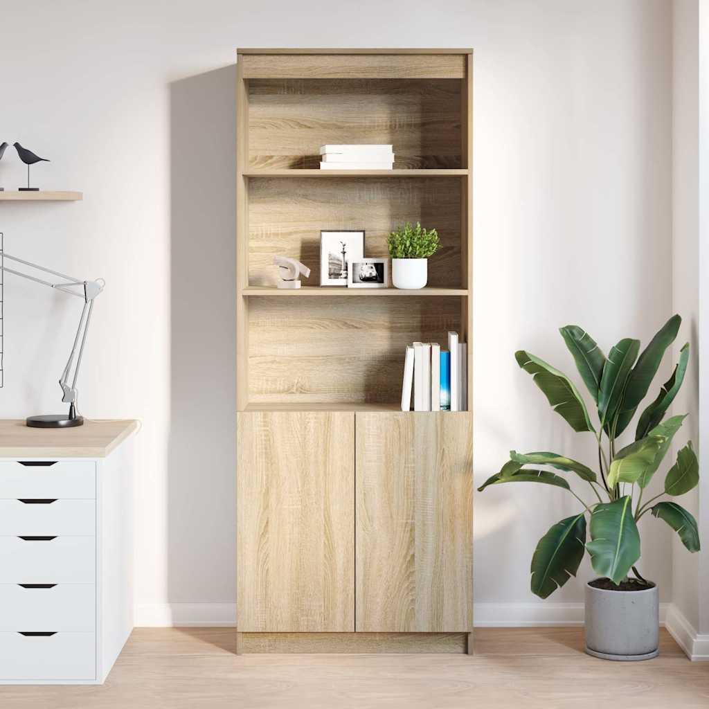 Highboard Sonoma Oak 70x35x180 cm Engineered Wood