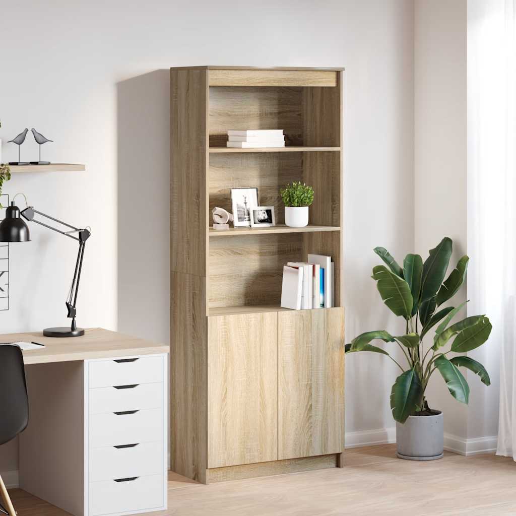 Highboard Sonoma Oak 70x35x180 cm Engineered Wood