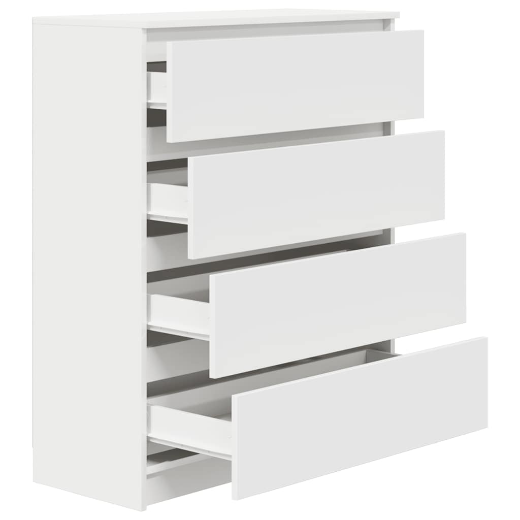 Sideboard White 80x35x99 cm Engineered Wood