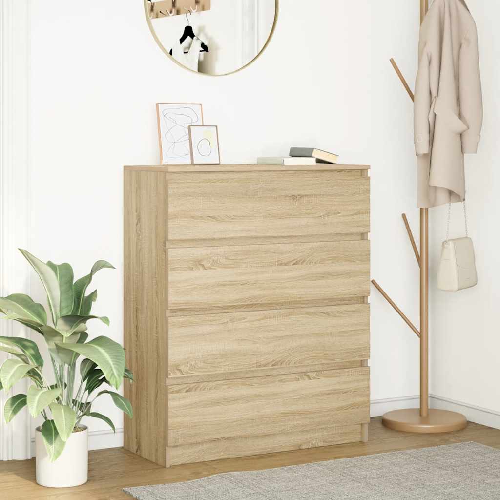 Sideboard Sonoma Oak 80x35x99 cm Engineered Wood