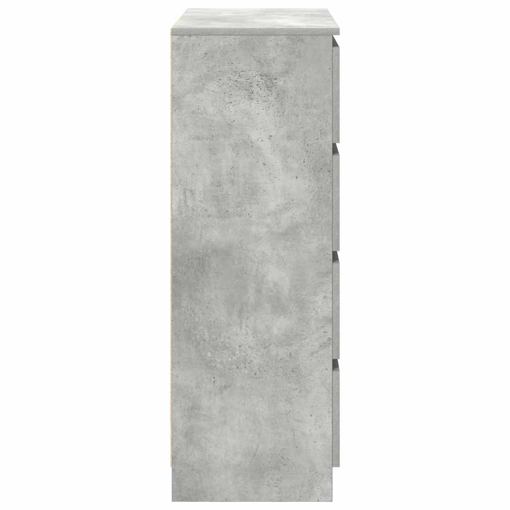Sideboard Concrete Grey 80x35x99 cm Engineered Wood