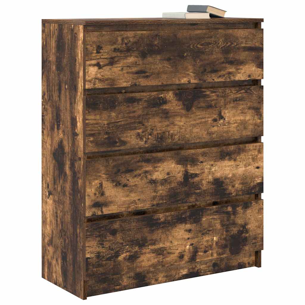 Sideboard Smoked Oak 80x35x99 cm Engineered Wood