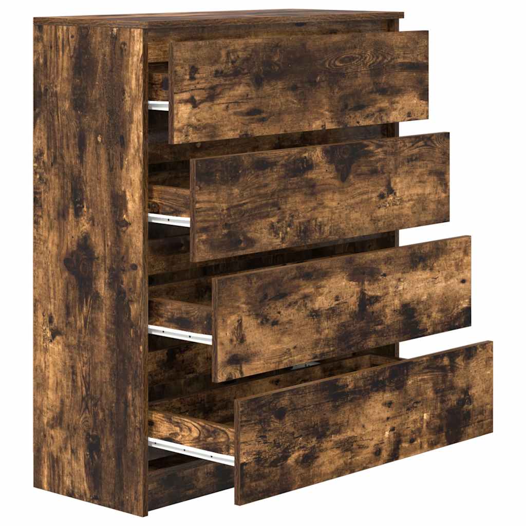 Sideboard Smoked Oak 80x35x99 cm Engineered Wood