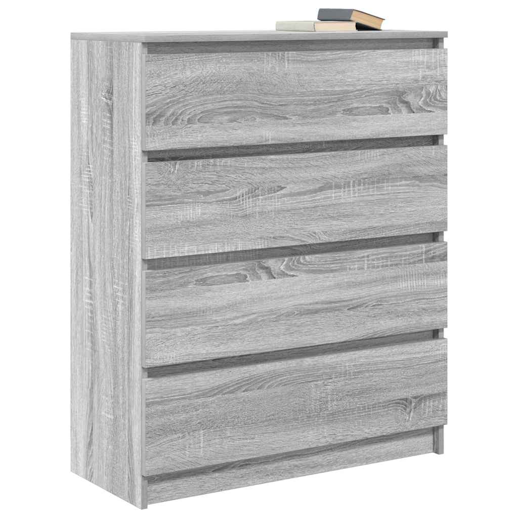 Sideboard Grey Sonoma 80x35x99 cm Engineered Wood