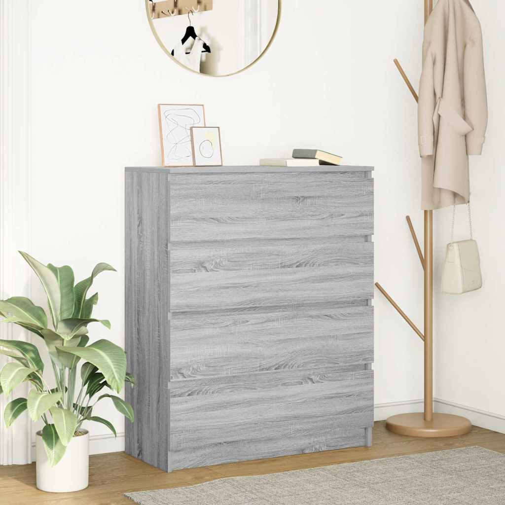 Sideboard Grey Sonoma 80x35x99 cm Engineered Wood