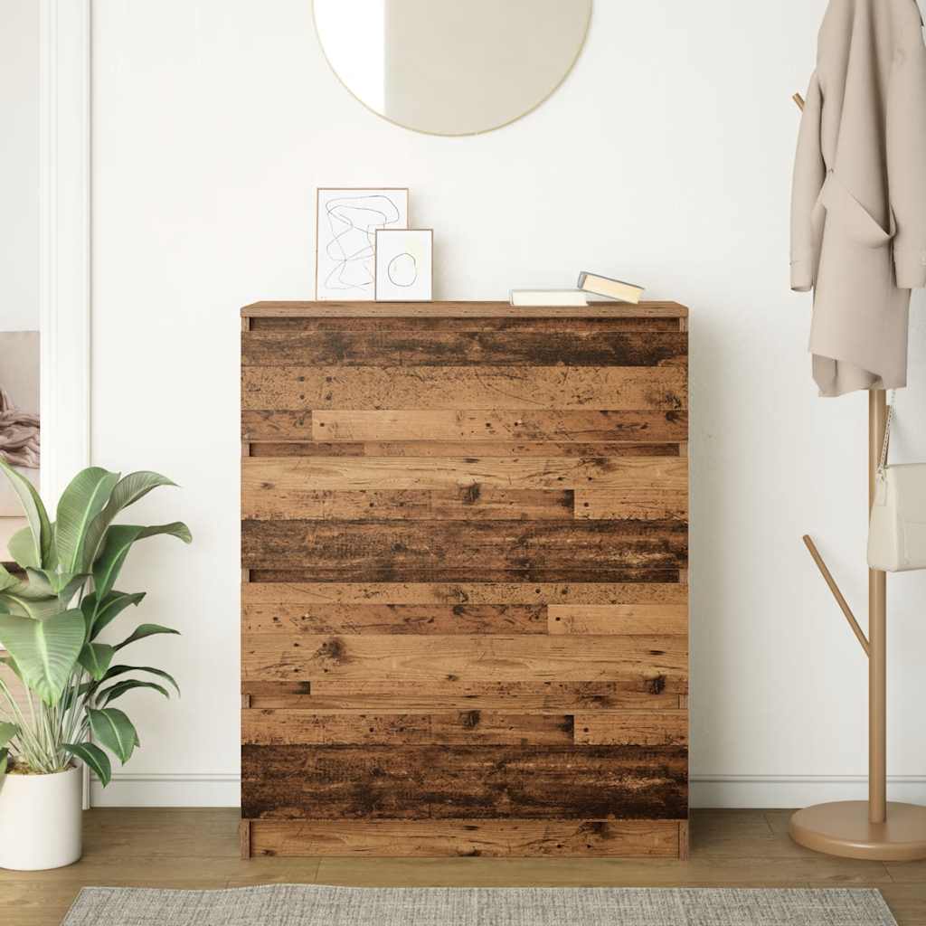 Sideboard Old Wood 80x35x99 cm Engineered Wood