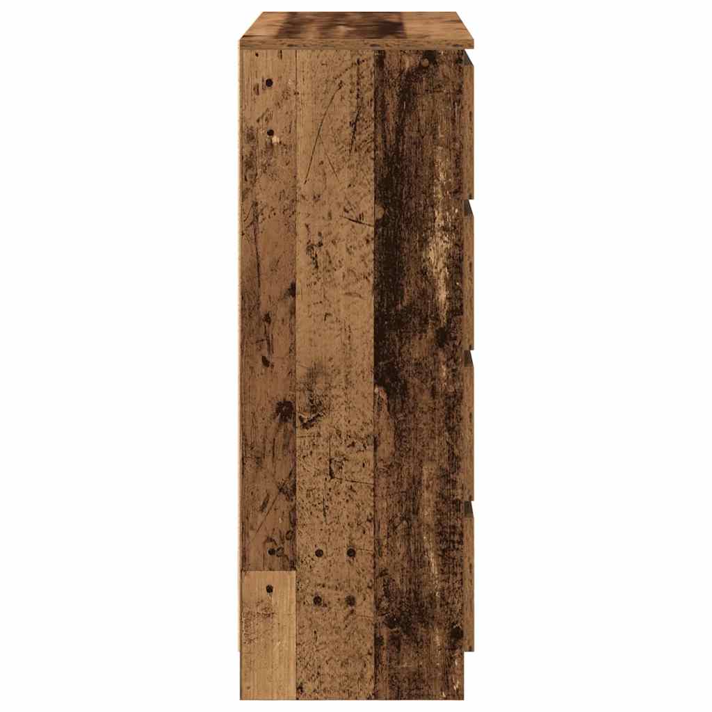 Sideboard Old Wood 80x35x99 cm Engineered Wood