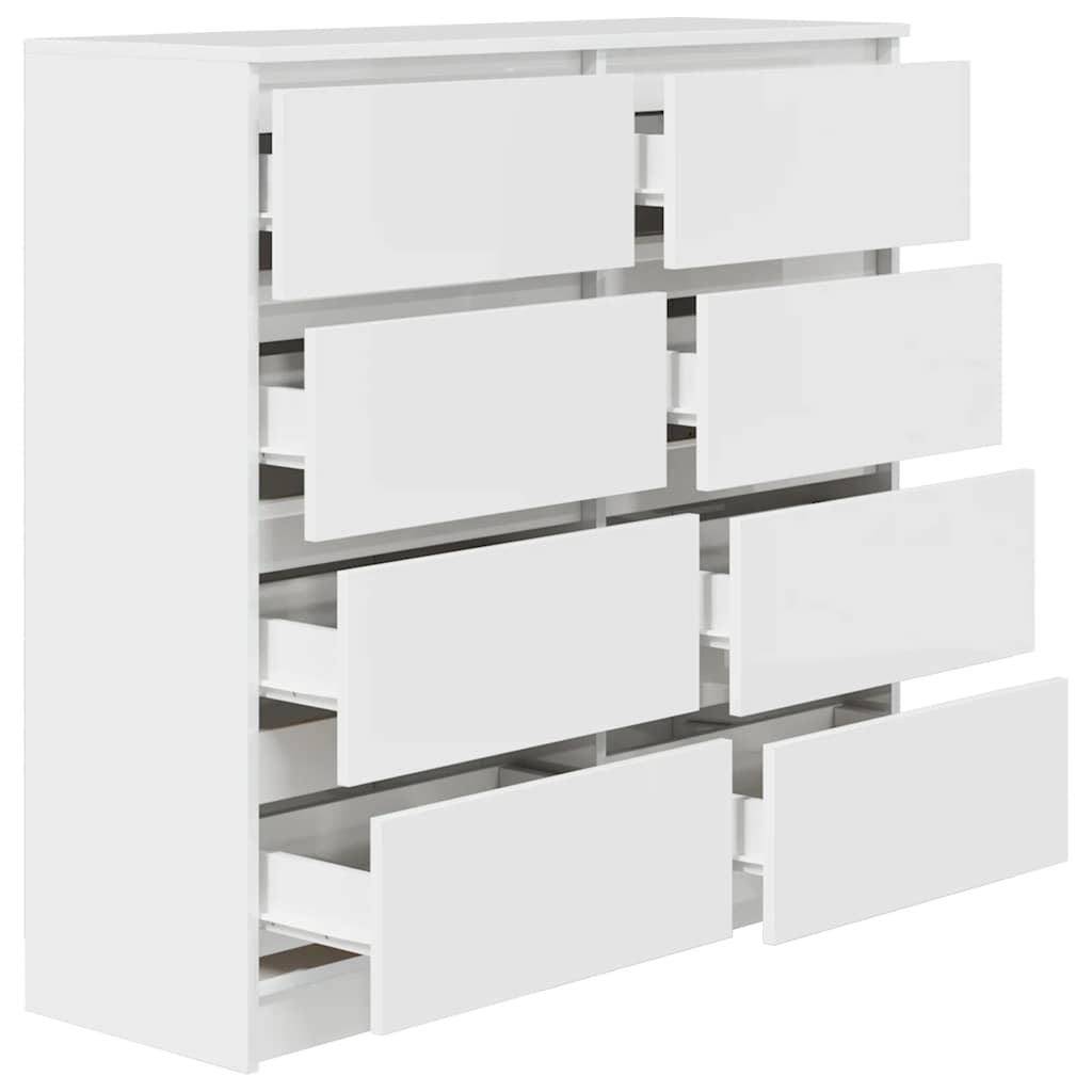 Sideboard White 100x35x99 cm Engineered Wood