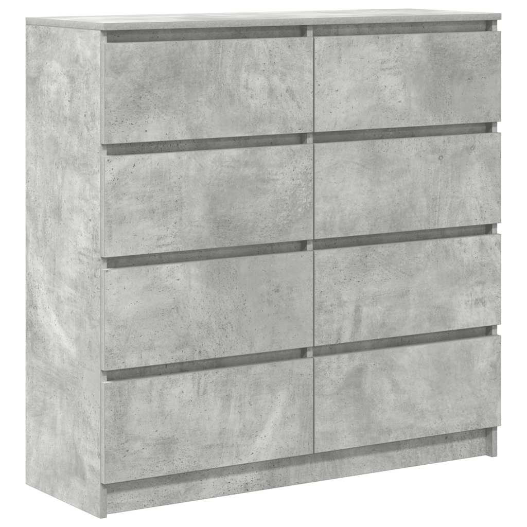 Sideboard Concrete Grey 100x35x99 cm Engineered Wood