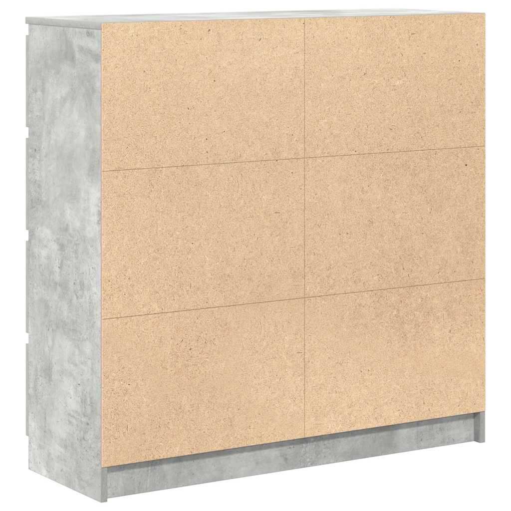 Sideboard Concrete Grey 100x35x99 cm Engineered Wood