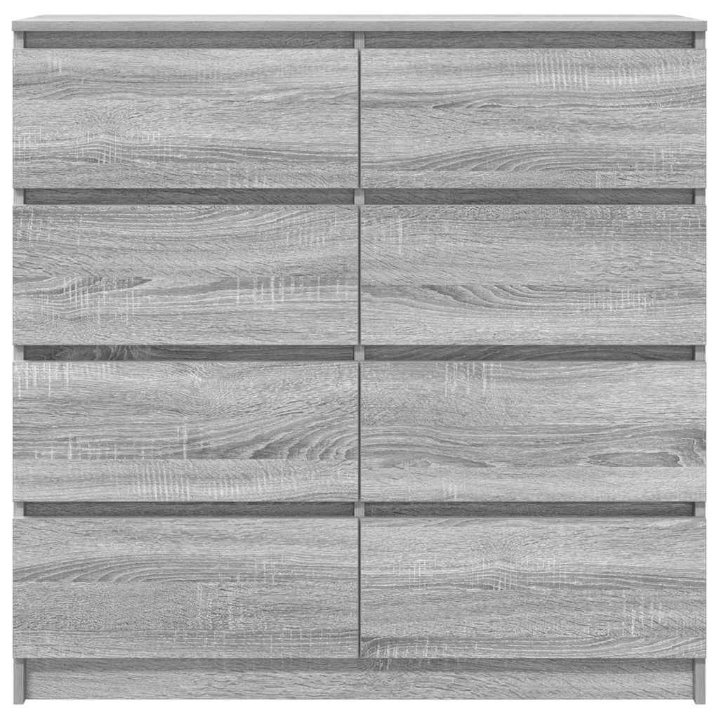 Sideboard Grey Sonoma 100x35x99 cm Engineered Wood