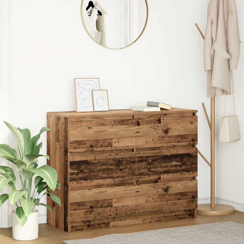 Sideboard Old Wood 100x35x76 cm Engineered Wood