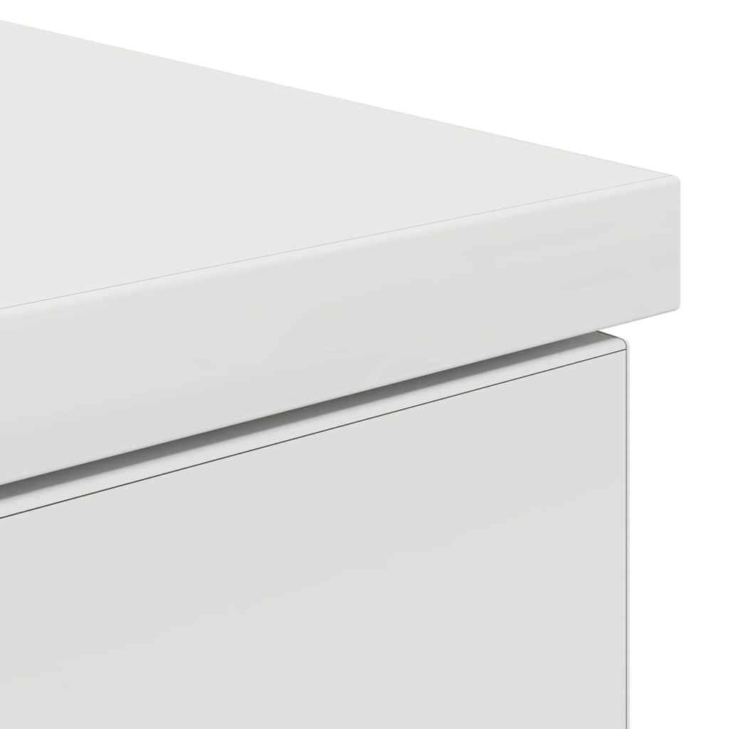 Desk with Drawer White 140 x 49 x 76 cm Engineered wood