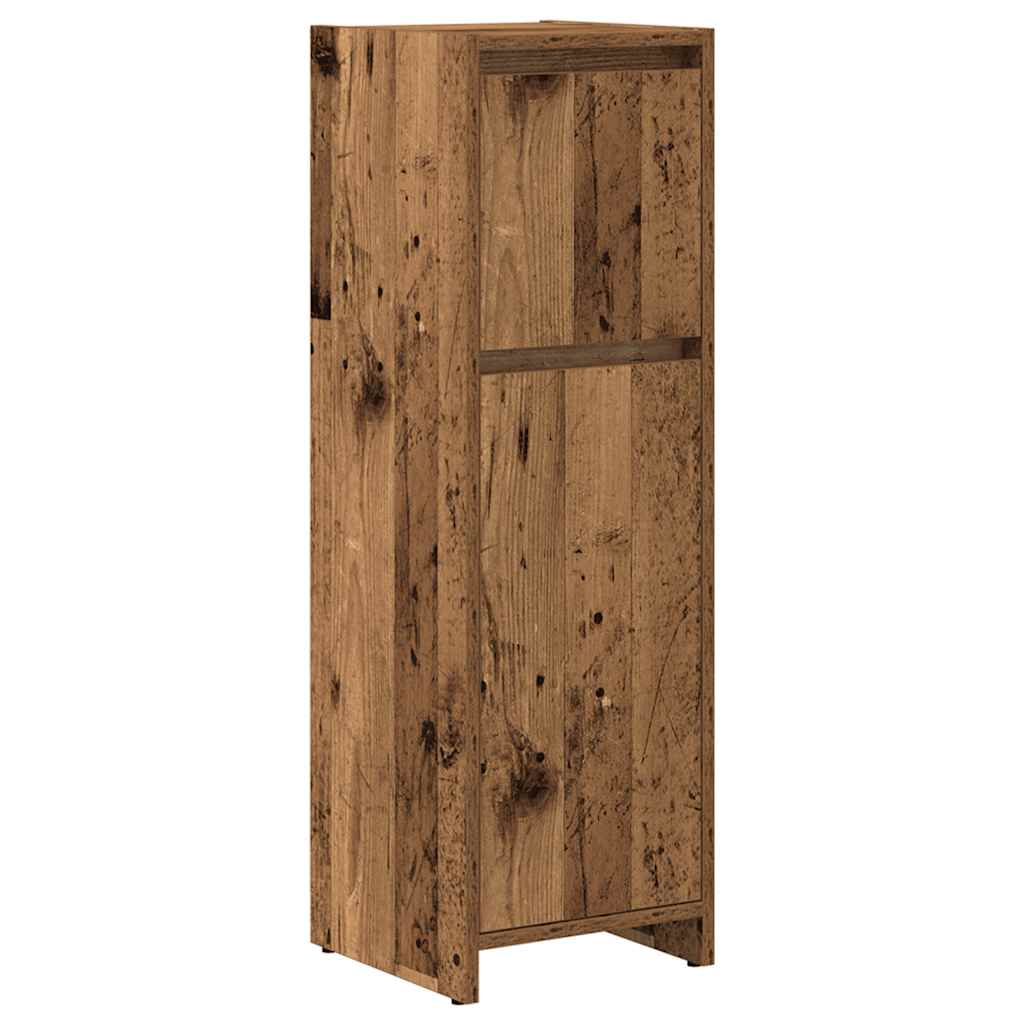 4 Piece Bathroom Furniture Set Old Wood Engineered Wood