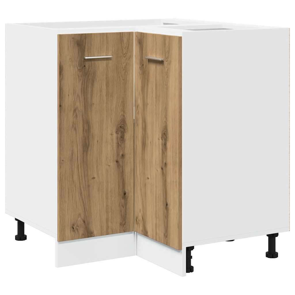 11 Piece Kitchen Cabinet Set Lyon Artisan Oak Engineered Wood