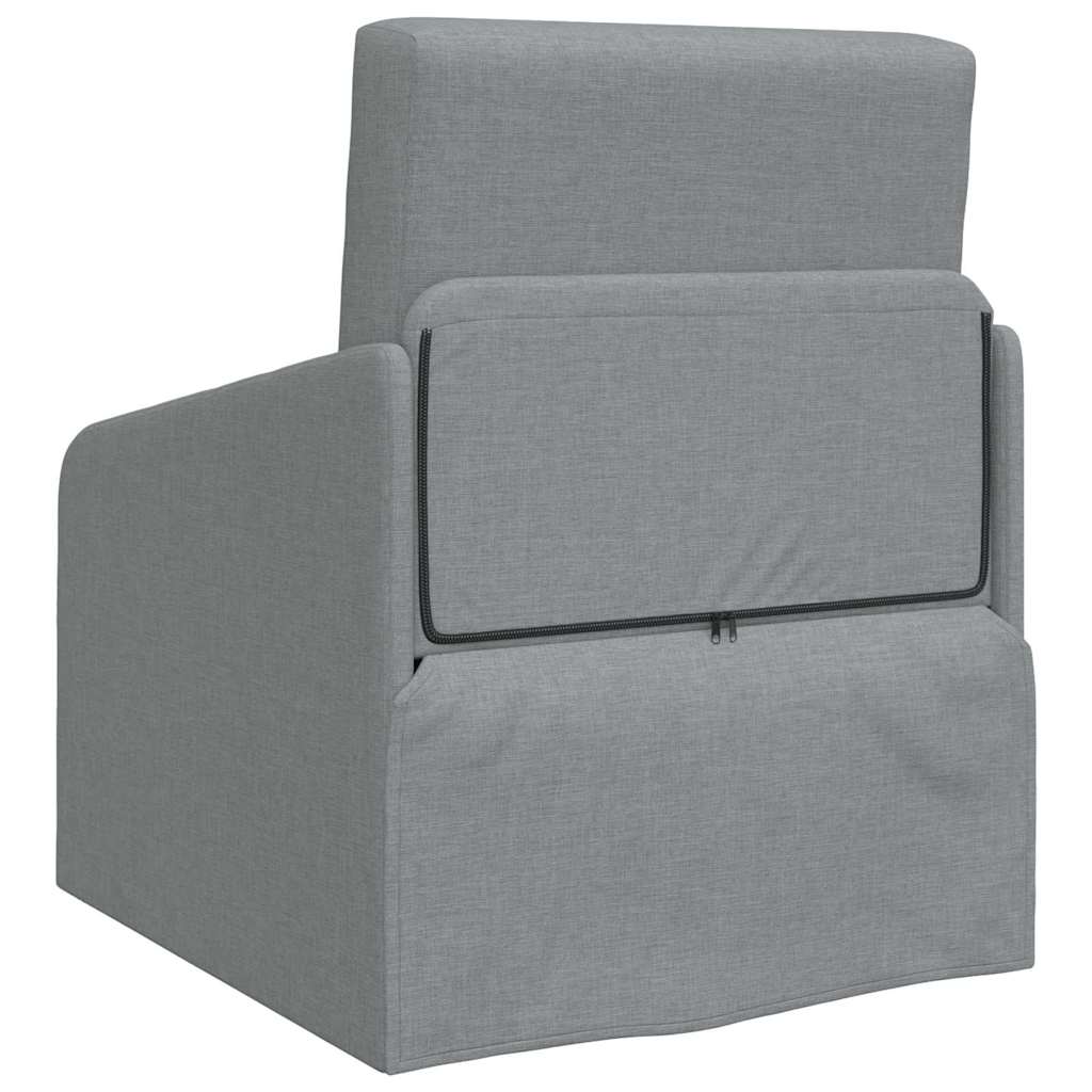 Sofa Bed Light grey 65 x 80 x 83 cm Fabric