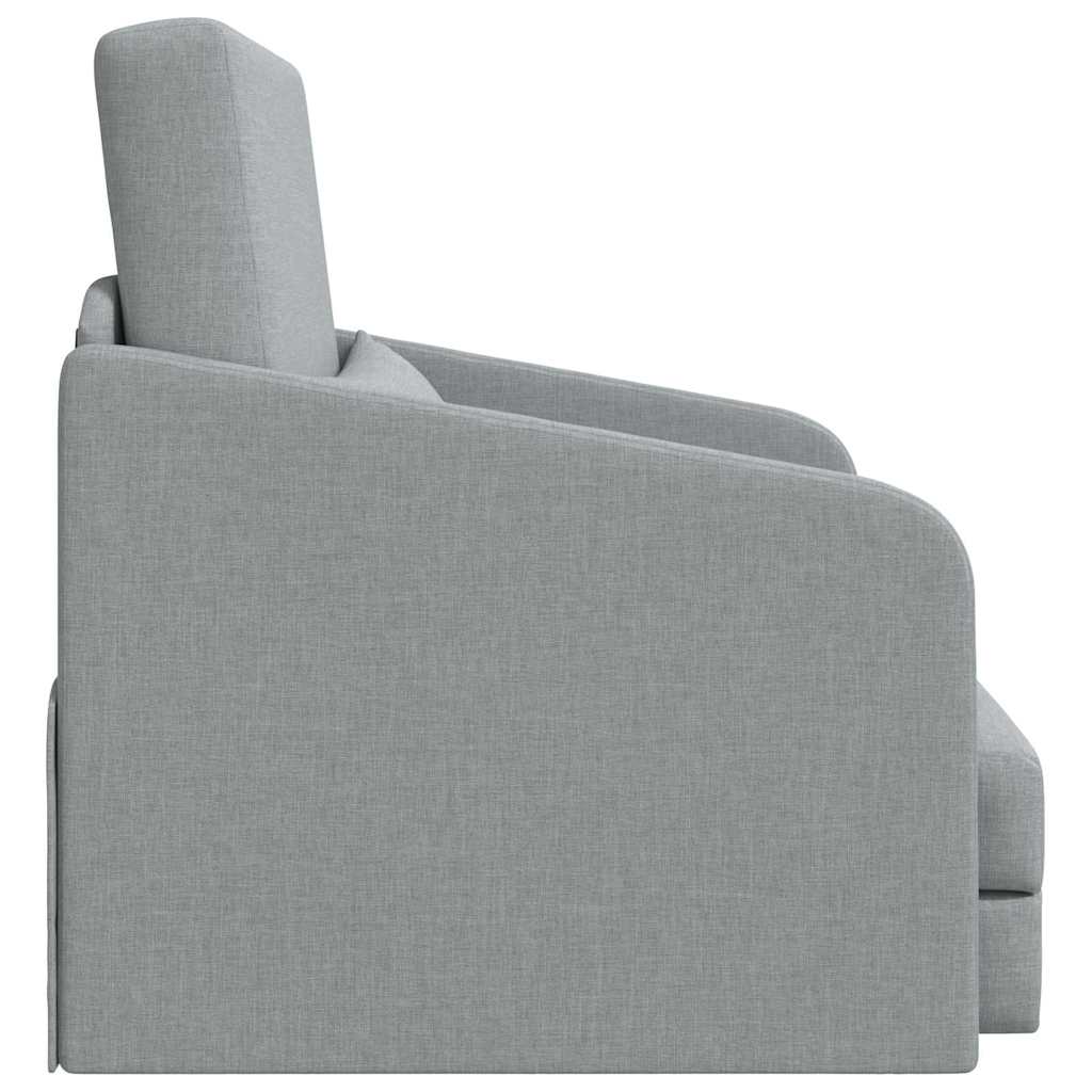 Sofa Bed Light grey 65 x 80 x 83 cm Fabric