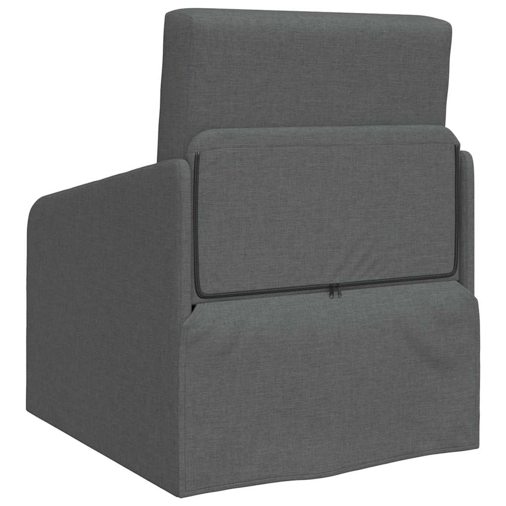 Sofa Bed Dark grey 65 x 80 x 83 cm Fabric